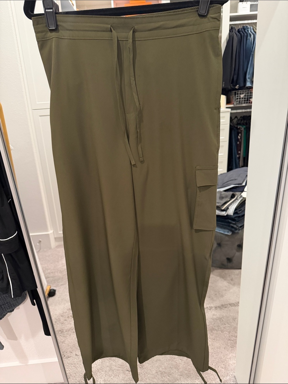 Old Navy Olive Drawstring Cargo Pants